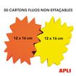 3270241003970-Apli Agipa - 50 éclatés fluo - jaune/orange - 12 x 16 cm--1