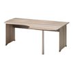 Bureau compact à droite JAZZ+ - 180 cm - Pieds panneaux - Chêne gris