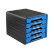 3462159010557-CEP Gloss - Module de classement 5 tiroirs - noir/bleu-P_79428606_1-0