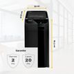 0043859730490-Fellowes AutoMax 350C - destructeur de documents coupe croisée - 350 feuilles - Corbeille 68 litres - anti-bour-P_79428908_11-6