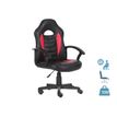Fauteuil gamer ANZIO - accoudoirs fixes - noir et rouge