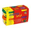 8000825464935-GIOTTO be-bè - pâte à modeler - 4 pots Jaune, Orange, Vert, Violet -100gr-P_79430012_1-0