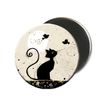 3700572713205-Kiub Bug Art - Magnet rond en verre - Chat Oiseaux-P_79431354_1-0