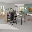 3253310163829-Bureau droit EXPRIM - L160 cm - Plateau imitation Hêtre - Pieds blanc-P_79432264_3-1