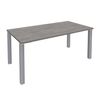 3253310163904-Bureau droit EXPRIM - L160 cm - Plateau imitation Chêne gris - Pieds alu-P_79432272_1-0