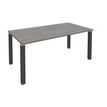 3253310163911-Bureau droit EXPRIM - L160 cm - Plateau imitation Chêne gris - Pieds carbone-P_79432273_1-0