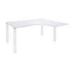 3253310164093-Bureau compact EXPRIM - L160 cm - Retour droite - Plateau Blanc perle - Pieds blanc (Pieds de renfort obligato-P_79432290_1-0