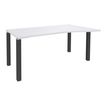 3253310165007-Bureau Vague EXPRIM - L160 cm - Retour droite - Plateau Blanc perle - Pieds carbone-P_79432381_1-0