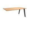 3253310162501-Bureau simple STEELY - L180 cm - Bureau suivant - Pieds carbone - plateau imitation Hêtre-P_79432531_1-0