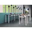 3253310166516-Table Lounge 4 pieds - L140xH105xP80 cm - Pied blanc - plateau imitation érable-P_79432845_2-1