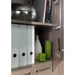 3483600874382-Armoire haute MAMBO - L80 x H187 x P46 - 2 portes vitrées, 2 portes pleines - Chêne Sonom-P_79433390_2-1
