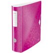 WOW - Classeur à levier 180° - Dos 80 mm - A4 - pour 600 feuilles - rose