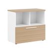 3483600849038-Rangement bas YES ! - L80 x H74 x P42 - 2 cases / 1 tiroir - Façade et dessus chêne-P_79440890_1-0