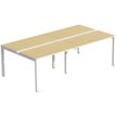 3660141254921-Bureau Bench 4 personnes EASYDESK - soit 4 plateaux L140xP80xH75 cm (L280 x P166) - Hêtre-P_79441047_1-0