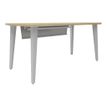 2012349454541-Bureau EVIDENCE - 160 cm - Pieds blancs - Plateau blanc-P_79441308_2-1