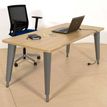 2012349455043-Bureau EVIDENCE - 120 cm - Pieds anthracites - Plateau blanc-P_79441333_1-0