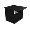 Banque d'accueil module assis MUSA - L80 cm - Noyer/blanc