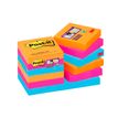 051141380889-Post It - Pack de 12 Blocs - Notes Super Sticky - 90 feuilles - 47,6 x 47,6 mm - Bangkok--0