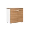 Rangement bas XENON - L80 x H78 x P45 - 2 portes - Merisier italien
