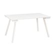Table d'appoint SUNDAY - L 120 cm - Pieds trapèze - Blanc