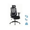 3760185028011-Fauteuil de bureau PRORELAX - accoudoirs réglables - appui-tête réglable et repose-jambe téléscopi--0