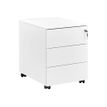 Caisson mobile ARPE/SUNDAY - Profondeur 54 cm - 3 tiroirs - métal laqué blanc