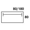 2012348122588-Bureau droit IDRA - L180 cm - Pieds blanc - plateau imitation Merisier--3