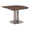 Table demi-ovale VERMONT - Noyer fumé