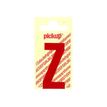 8711234223258-Pickup - Étiquette autocollante - 90 mm - Lettre Z - rouge brillant-Avant-0