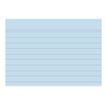 3130638108100-Exacompta - 40 Packs de 100 Fiches Bristol - A7 - lignées - non perforées - bleu-Gros plan-2