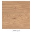 3253310150805-Bureau droit IDRA - Vague à gauche - L140 cm - Pieds anthracite - plateau imitation Chêne--3