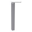 3253310164727-Bureau Vague EXPRIM - L140 cm - Retour droite - Plateau imitation Chêne clair - Pieds alu--1