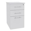 3253310175648-Caisson bout de bureau IDRA/DUAL - L43 x P60 cm - Blanc perle--0