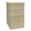 3253310175662-Caisson bout de bureau IDRA/DUAL - L43 x P60 cm - Imitation Erable--0