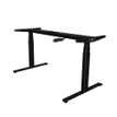 3760350281159-Bureau électrique UGO - L160x80cm - pieds noirs - plateau chêne massif--2