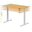 3760350281401-Bureau électrique UGO - L160x80cm - pieds gris - plateau chêne massif--5