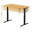 3760350281159-Bureau électrique UGO - L160x80cm - pieds noirs - plateau chêne massif--6