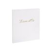 Exacompta - Livre d'or - 210 x 190 mm - papier blanc - uni - couverture blanche