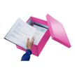 4002432398126-Leitz Click & Store - Boîte de rangement A4 - rose métallisé-Angle droit-4