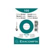 3130638108001-Exacompta - 40 Packs de 100 Fiches Bristol - A7 - lignées - non perforées - blanc-Avant-1