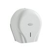 3019920525804-Rossignol - Distributeur de papier toilette 400 feuilles - avec clef - blanc-Angle gauche-1