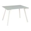 3483600495341-Table d'appoint SUNDAY - L 120 cm - Pieds trapèze - Verre-Angle gauche-0
