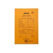 3037920201009-Rhodia Basics - Bloc notes - A4 - 160 pages - grands carreaux - 80g - orange-Arrière-1