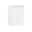 Rangement mi-hauteur YES ! - L80 x H109 x P42 - 2 portes - Façade et dessus blanc