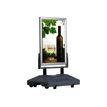 3660412031923-Promocome - Stop-trottoir (Chevalet de sol) A0 - base lestée grise - double face-Angle gauche-0