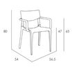 8414376746547-Fauteuil empilable TOWN - Ezpeleta professionnel - Blanc--3