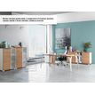 3483600647290-Bureau XENON - 170 cm - Pieds métal - Chêne royal--2