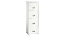 Classeur 4 tiroirs pour dossiers suspendus - 125,6 x 40 x 40 cm - blanc