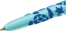 BIC 4 Couleurs - Stylo à bille 4 couleurs - 1 mm - corps texturé velours