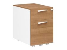 Caisson mobile XENON - Profondeur 60 cm - 2 tiroirs - Merisier italien